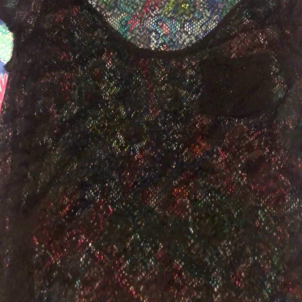 MUDD Black lace over shirt size xL